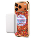 Custodia magnetica galvanizzata per telefono della serie Denor Peony, For iPhone 17 Pro Max, For iPhone 17 Pro, For iPhone 17, For iPhone Air, For iPhone 16 Pro Max, For iPhone 16 Pro