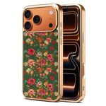 Custodia magnetica galvanizzata per telefono della serie Denor Peony, For iPhone 17 Pro Max, For iPhone 17 Pro, For iPhone 17, For iPhone Air, For iPhone 16 Pro Max, For iPhone 16 Pro