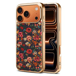 Custodia magnetica galvanizzata per telefono della serie Denor Peony, For iPhone 17 Pro Max, For iPhone 17 Pro, For iPhone 17, For iPhone Air, For iPhone 16 Pro Max, For iPhone 16 Pro