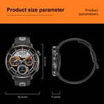 Smartwatch sportivo GPS S666 da 1,43 pollici con display AMOLED HD, supporto per chiamate Bluetooth, monitoraggio del sonno, dell'ossigeno nel sangue, della frequenza cardiaca e del ciclo mestruale femminile.