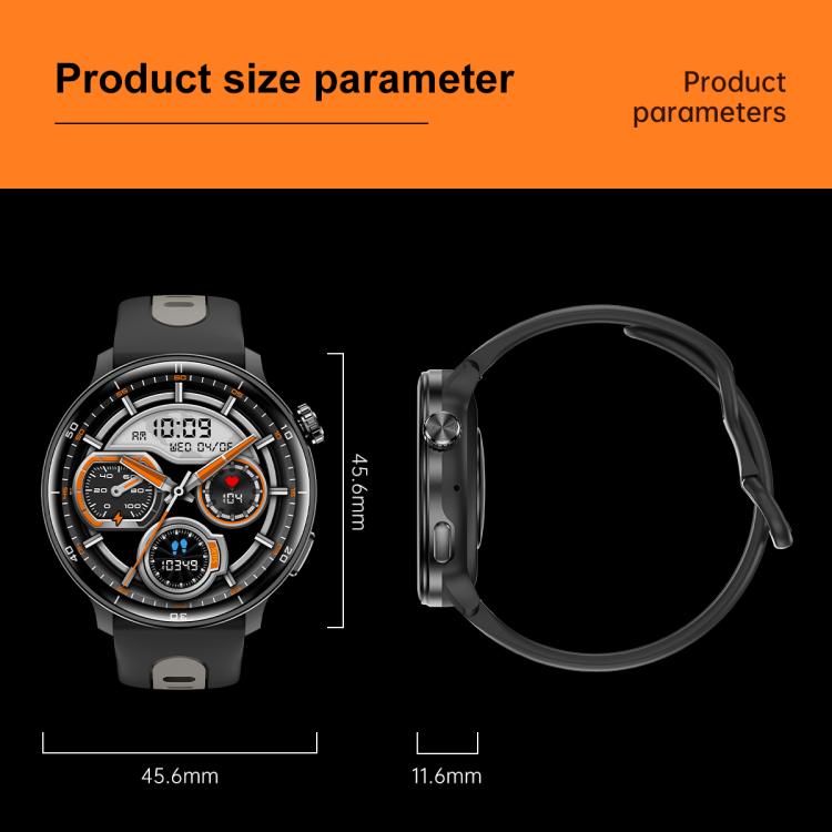 Smartwatch sportivo GPS S666 da 1,43 pollici con display AMOLED HD, supporto per chiamate Bluetooth, monitoraggio del sonno, dell'ossigeno nel sangue, della frequenza cardiaca e del ciclo mestruale femminile.