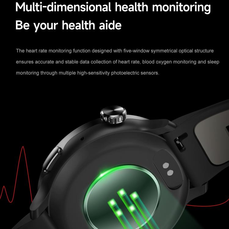 Smartwatch sportivo GPS S666 da 1,43 pollici con display AMOLED HD, supporto per chiamate Bluetooth, monitoraggio del sonno, dell'ossigeno nel sangue, della frequenza cardiaca e del ciclo mestruale femminile.