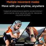 Smartwatch sportivo GPS S666 da 1,43 pollici con display AMOLED HD, supporto per chiamate Bluetooth, monitoraggio del sonno, dell'ossigeno nel sangue, della frequenza cardiaca e del ciclo mestruale femminile.