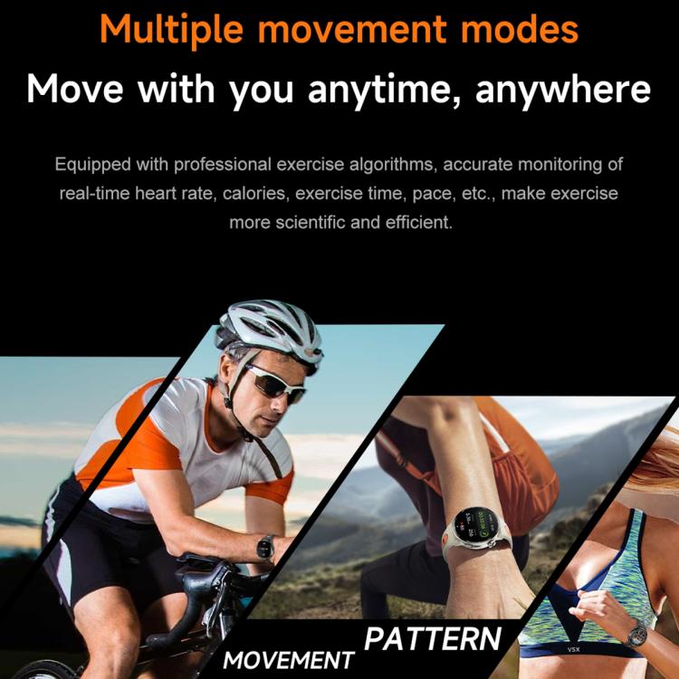 Smartwatch sportivo GPS S666 da 1,43 pollici con display AMOLED HD, supporto per chiamate Bluetooth, monitoraggio del sonno, dell'ossigeno nel sangue, della frequenza cardiaca e del ciclo mestruale femminile.