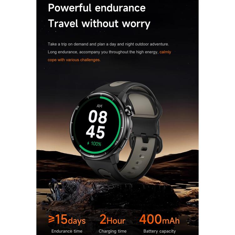 Smartwatch sportivo GPS S666 da 1,43 pollici con display AMOLED HD, supporto per chiamate Bluetooth, monitoraggio del sonno, dell'ossigeno nel sangue, della frequenza cardiaca e del ciclo mestruale femminile.