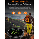 Smartwatch sportivo GPS S666 da 1,43 pollici con display AMOLED HD, supporto per chiamate Bluetooth, monitoraggio del sonno, dell'ossigeno nel sangue, della frequenza cardiaca e del ciclo mestruale femminile.