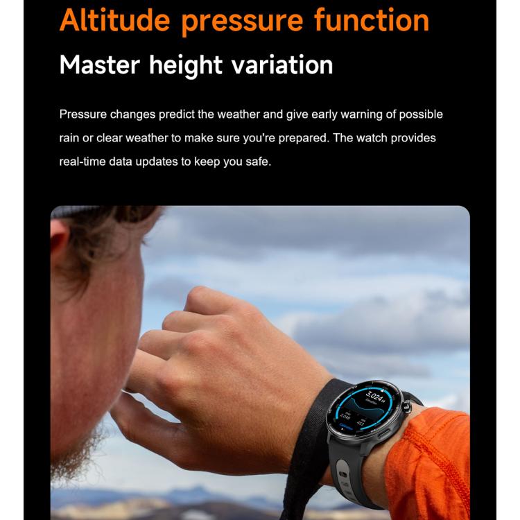 Smartwatch sportivo GPS S666 da 1,43 pollici con display AMOLED HD, supporto per chiamate Bluetooth, monitoraggio del sonno, dell'ossigeno nel sangue, della frequenza cardiaca e del ciclo mestruale femminile.