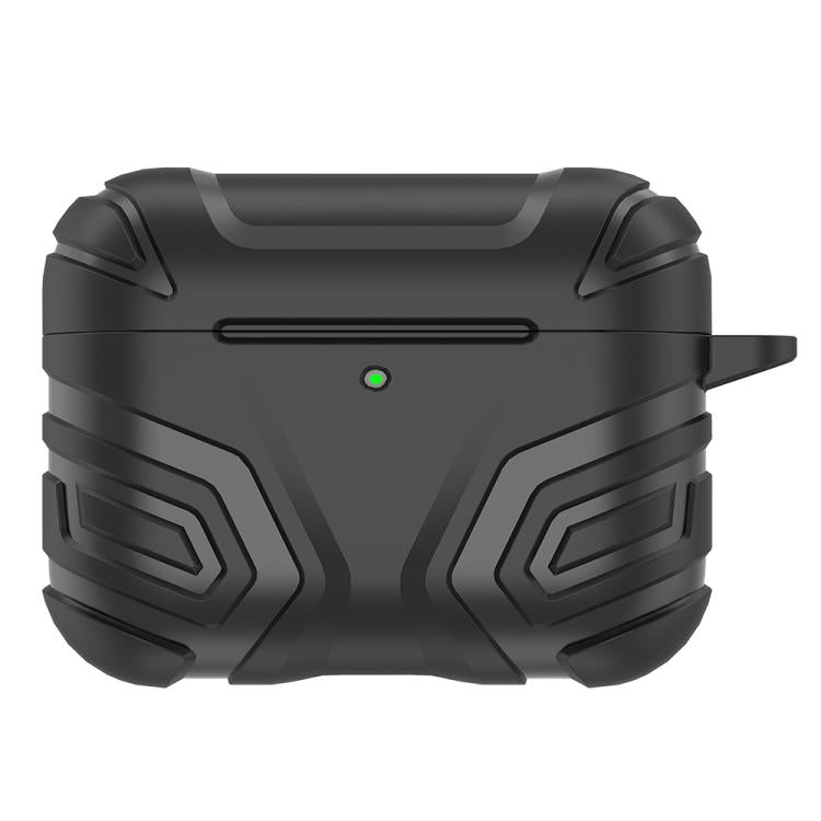 Cover per auricolari XDcase in TPU con motivo scuro e moschettone, For AirPods Pro 3, For AirPods Pro 2