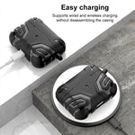 Cover per auricolari XDcase in TPU con motivo scuro e moschettone, For AirPods Pro 3, For AirPods Pro 2