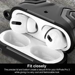 Cover per auricolari XDcase in TPU con motivo scuro e moschettone, For AirPods Pro 3, For AirPods Pro 2