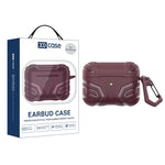 Cover per auricolari XDcase in TPU con motivo scuro e moschettone, For AirPods Pro 3, For AirPods Pro 2