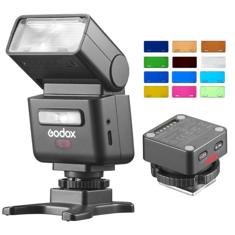 Flash Godox iT32 iFlash per fotocamera e trigger flash wireless X5 TTL con filtri colorati magnetici MA02, For Canon, For Nikon, For Sony, For FUJIFILM, For Olympus / Panasonic, For Leica