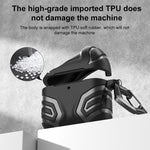 Custodia per auricolari XDcase in TPU con motivo scuro e moschettone, For AirPods 4
