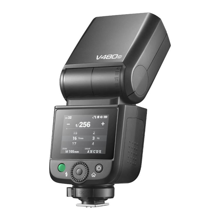 Flash per fotocamera Godox V480 TTL con batteria agli ioni di litio e testa rotonda., For Canon, For Nikon, For Sony, For FUJIFILM, For Olympus