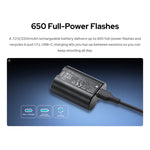 Flash per fotocamera Godox V480 TTL con batteria agli ioni di litio e testa rotonda., For Canon, For Nikon, For Sony, For FUJIFILM, For Olympus