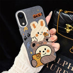Custodia per telefono ibrida in PC e TPU con glitter IMD e motivo orso., For iPhone 11 Pro Max, For iPhone 11, For iPhone 11 Pro, For iPhone XS / X, For iPhone XR, For iPhone XS Max