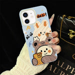 Custodia per telefono ibrida in PC e TPU con glitter IMD e motivo orso., For iPhone 11 Pro Max, For iPhone 11, For iPhone 11 Pro, For iPhone XS / X, For iPhone XR, For iPhone XS Max
