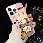 Custodia per telefono ibrida in PC e TPU con glitter IMD e motivo orso., For iPhone 15, For iPhone 14 Plus, For iPhone 14, For iPhone 14 Pro, For iPhone 14 Pro Max, For iPhone SE 2022 / SE 2020