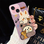 Custodia per telefono ibrida in PC e TPU con glitter IMD e motivo orso., For iPhone 15, For iPhone 14 Plus, For iPhone 14, For iPhone 14 Pro, For iPhone 14 Pro Max, For iPhone SE 2022 / SE 2020