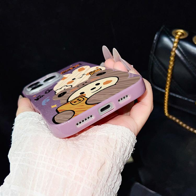 Custodia per telefono ibrida in PC e TPU con glitter IMD e motivo orso., For iPhone 15, For iPhone 14 Plus, For iPhone 14, For iPhone 14 Pro, For iPhone 14 Pro Max, For iPhone SE 2022 / SE 2020