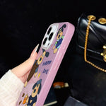 Custodia per telefono ibrida in PC e TPU con motivo "cane felice" e glitter IMD., For iPhone 15, For iPhone 14 Plus, For iPhone 14, For iPhone 14 Pro, For iPhone 14 Pro Max, For iPhone SE 2022 / SE 2020