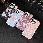 Custodia per telefono ibrida in PC e TPU con motivo a farfalle colorate e glitter IMD., For iPhone 8 Plus / 7 Plus, For iPhone 6 Plus / 6s Plus, For iPhone 6 / 6s