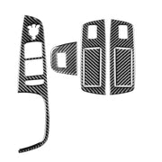 Adesivo decorativo per pannello sollevatore in vetro per finestrino 6 in 1 per auto in fibra di carbonio per Audi Q7 2008-2015, guida a sinistra, Window Glass Lifter, Left Drive
