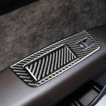 Adesivo decorativo per pannello sollevatore in vetro per finestrino 6 in 1 per auto in fibra di carbonio per Audi Q7 2008-2015, guida a sinistra, Window Glass Lifter, Left Drive