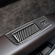 Adesivo decorativo per pannello sollevatore in vetro per finestrino 6 in 1 per auto in fibra di carbonio per Audi Q7 2008-2015, guida a sinistra, Window Glass Lifter, Left Drive