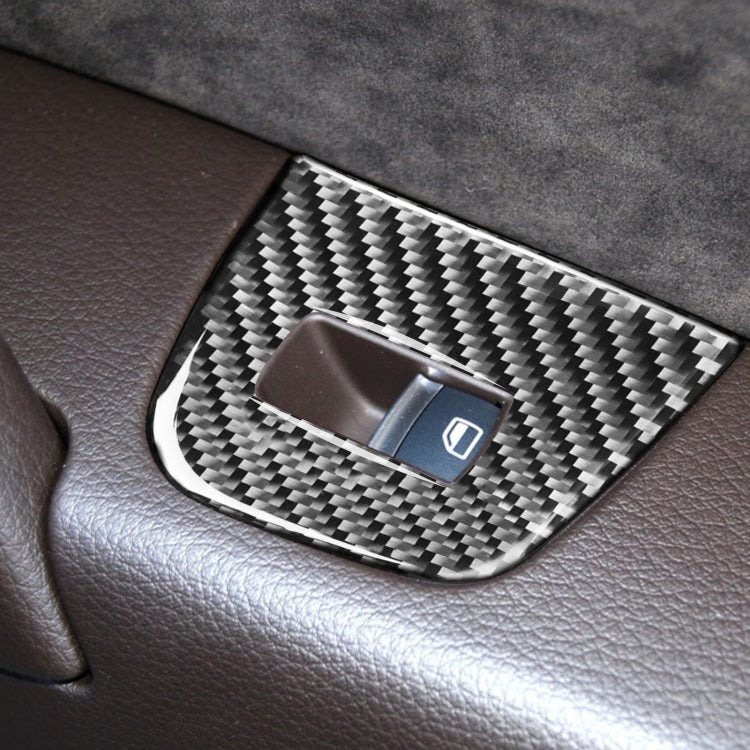 Adesivo decorativo per pannello sollevatore in vetro per finestrino 6 in 1 per auto in fibra di carbonio per Audi Q7 2008-2015, guida a sinistra, Window Glass Lifter, Left Drive