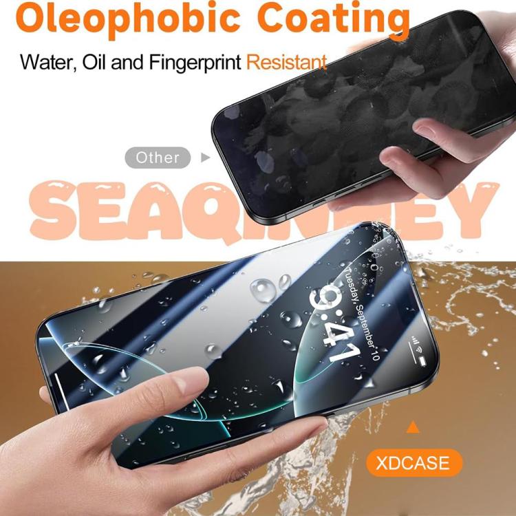 XDcase - 2 paia di pellicole protettive in vetro temperato HD + pellicole protettive trasparenti per l'obiettivo, For iPhone 17 Pro Max, For iPhone 17 Pro, For iPhone 17, For iPhone Air