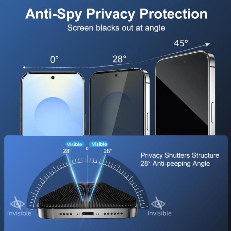 XDcase 2 paia di pellicole protettive anti-spionaggio in vetro temperato + pellicola protettiva trasparente per obiettivo, For Galaxy S26+ 5G, For Galaxy S26 Ultra 5G, For Galaxy S26 5G