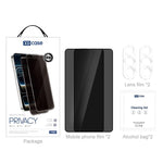 XDcase 2 paia di pellicole protettive anti-spionaggio in vetro temperato + pellicola protettiva trasparente per obiettivo, For Galaxy S26+ 5G, For Galaxy S26 Ultra 5G, For Galaxy S26 5G