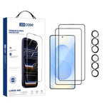XDcase - 2 paia di pellicole protettive in vetro temperato HD + pellicola protettiva serigrafata per l'obiettivo, For Galaxy S26+ 5G, For Galaxy S26 Ultra 5G, For Galaxy S26 5G