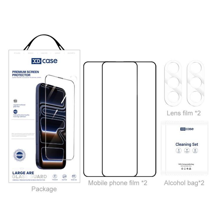 XDcase - 2 paia di pellicole protettive in vetro temperato HD + pellicole protettive trasparenti per l'obiettivo, For Galaxy S26+ 5G, For Galaxy S26 Ultra 5G, For Galaxy S26 5G