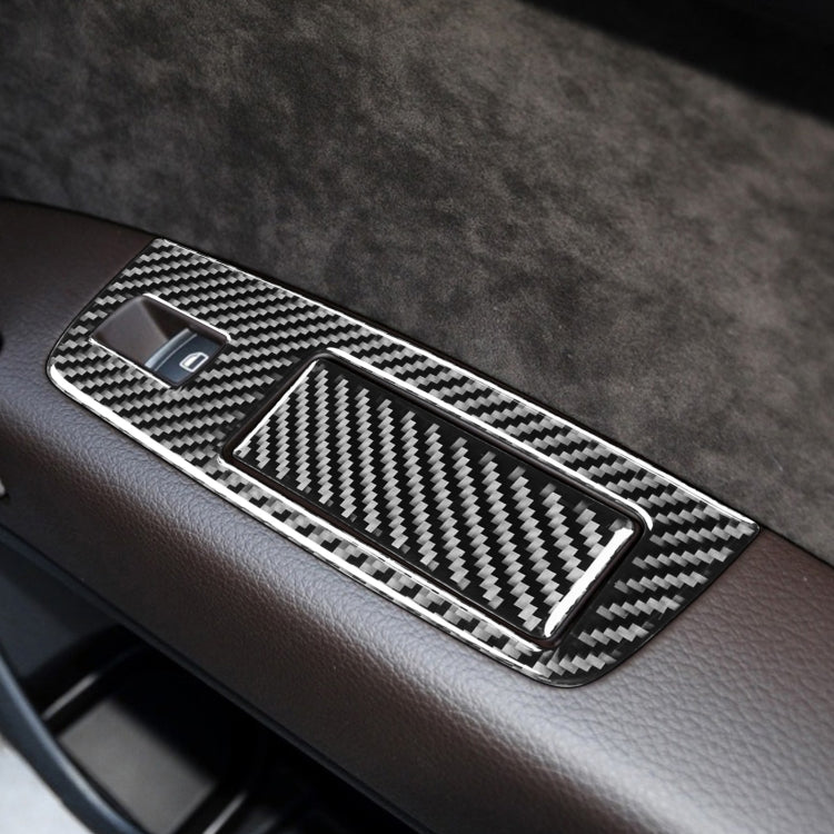 Adesivo decorativo per pannello sollevatore in vetro per finestrini in fibra di carbonio 6 in 1 per Audi Q7 2008-2015, guida a destra, Window Glass Lifter, Right Drive