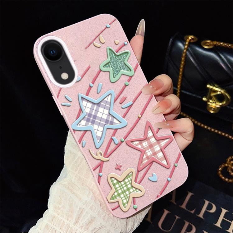Custodia per telefono ibrida in PC e TPU con glitter e motivo a stelle IMD, For iPhone 11 Pro Max, For iPhone 11, For iPhone 11 Pro, For iPhone XS / X, For iPhone XR, For iPhone XS Max
