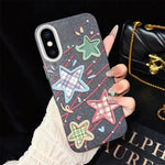 Custodia per telefono ibrida in PC e TPU con glitter e motivo a stelle IMD, For iPhone 11 Pro Max, For iPhone 11, For iPhone 11 Pro, For iPhone XS / X, For iPhone XR, For iPhone XS Max