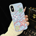 Custodia per telefono ibrida in PC e TPU con glitter e motivo a stelle IMD, For iPhone 11 Pro Max, For iPhone 11, For iPhone 11 Pro, For iPhone XS / X, For iPhone XR, For iPhone XS Max