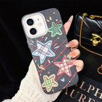 Custodia per telefono ibrida in PC e TPU con glitter e motivo a stelle IMD, For iPhone 11 Pro Max, For iPhone 11, For iPhone 11 Pro, For iPhone XS / X, For iPhone XR, For iPhone XS Max