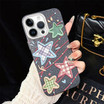 Custodia per telefono ibrida in PC e TPU con glitter e motivo a stelle IMD, For iPhone 13 Pro Max, For iPhone 13 Pro, For iPhone 13, For iPhone 12, For iPhone 12 Pro Max, For iPhone 12 Pro