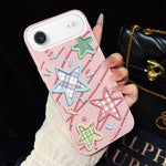 Custodia per telefono ibrida in PC e TPU con glitter e motivo a stelle IMD, For iPhone 17e / 16e, For iPhone 17 Pro Max, For iPhone 17 Pro, For iPhone 17, For iPhone Air, For iPhone 16 Pro Max