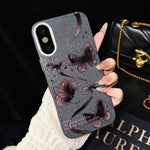 Custodia per telefono ibrida in PC e TPU con motivo a farfalle vorticose e glitter IMD., For iPhone 11 Pro Max, For iPhone 11, For iPhone 11 Pro, For iPhone XS / X, For iPhone XR, For iPhone XS Max