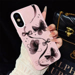 Custodia per telefono ibrida in PC e TPU con motivo a farfalle vorticose e glitter IMD., For iPhone 11 Pro Max, For iPhone 11, For iPhone 11 Pro, For iPhone XS / X, For iPhone XR, For iPhone XS Max