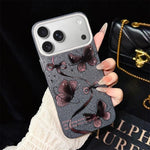 Custodia per telefono ibrida in PC e TPU con motivo a farfalle vorticose e glitter IMD., For iPhone 17e / 16e, For iPhone 17 Pro Max, For iPhone 17 Pro, For iPhone 17, For iPhone Air, For iPhone 16 Pro Max