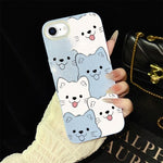 Custodia per telefono ibrida IMD in PC e TPU con motivo cucciolo lingua di fuori e glitter., For iPhone 15, For iPhone 14 Plus, For iPhone 14, For iPhone 14 Pro, For iPhone 14 Pro Max, For iPhone SE 2022 / SE 2020