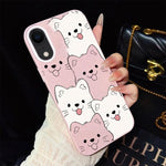 Custodia per telefono ibrida IMD in PC e TPU con motivo cucciolo lingua di fuori e glitter., For iPhone 11 Pro Max, For iPhone 11, For iPhone 11 Pro, For iPhone XS / X, For iPhone XR, For iPhone XS Max