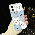 Custodia per telefono ibrida IMD in PC e TPU con motivo cucciolo lingua di fuori e glitter., For iPhone 13 Pro Max, For iPhone 13 Pro, For iPhone 13, For iPhone 12, For iPhone 12 Pro Max, For iPhone 12 Pro