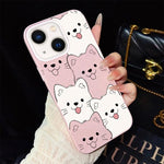Custodia per telefono ibrida IMD in PC e TPU con motivo cucciolo lingua di fuori e glitter., For iPhone 15, For iPhone 14 Plus, For iPhone 14, For iPhone 14 Pro, For iPhone 14 Pro Max, For iPhone SE 2022 / SE 2020