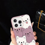 Custodia per telefono ibrida IMD in PC e TPU con motivo cucciolo lingua di fuori e glitter., For iPhone 16 Pro, For iPhone 16 Plus, For iPhone 16, For iPhone 15 Pro Max, For iPhone 15 Pro, For iPhone 15 Plus
